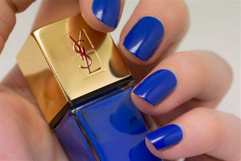 vernis bleu majorelle yves saint laurent|Vernis à Ongles .